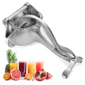 Fruit Juice Squeezer Handheld Aluminum Alloy - Lemon Squeezer Manual, Non-Slip Ergonomic Grip, Easy to Use & Clean, 8.7" Length with 0.6L Capacity - Efficient Extraction of Citrus, and Other Fruits