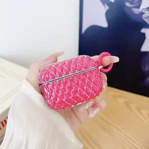 Electroplated Laser Engraved Sheep Rhinestone Earbud Case, Bling Inlaid Diamond Full Protective Cover Compatible with All AirPods Wireless Earphone Charging Case For Lovely Daily Fashion Use (No Headphones)