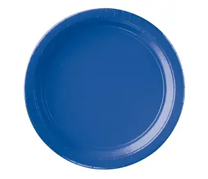 Royal Blue Big Party Pack Plastic Dinner Plates, 10.25-Inch, 50-Pack - 10.25 in.
