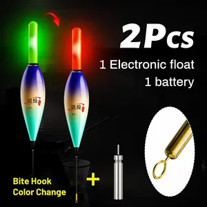Night Glow Electronic Fishing Float, Bass & Trout Fish Bite Indicator Light, Suitable for Anglers, Ideal for Night Fishing