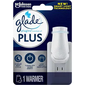 Glade PlugIn Plus Air Freshener Warmer, Holds Scented Oil Refill, 1 Count