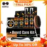 【Deals for You days】Beard Kit for New Year Gift & Men Grooming & Care W/Beard Wash,3 Packs Beard Oil,Beard Balm Leave-in Conditioner Boyfriend Father’s  Gift, Beard Care Accessories, Beard Cutting Kit