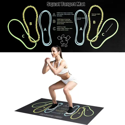 Fitness Muscle Home Gym Mat - Foldable Lightweight Portable Gymnastics Gear, Fitness Workout Accessory for Squats, Knee Support, Outdoor Use for Men, Women, Strength Training (Summervibes)