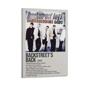 Backstreet Boys Backstreet's Back 1997 Album Poster Art Print Wall Art Picture Painting Poster Canvas Print Artworks Bedroom Living Room Decor