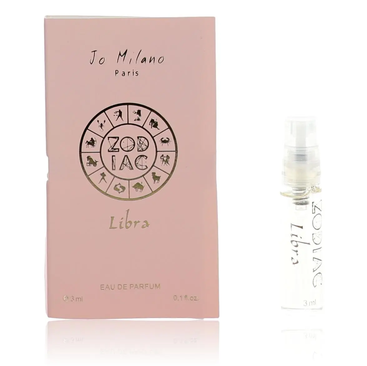 Zodiac Libra by Jo Milano Unisex EDP Spray - 0.1 fl oz Sample Pack, Spray Apply for Unisex Wear, Compact, Fresh Aroma