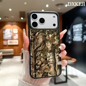 Tree camouflage Pattern Magnetic MagSafe Phone Case for iPhone 17 Air/16 Pro Max 15 Pro 14 13 12 11 Plus Shockproof Slim Protective Cover Casing