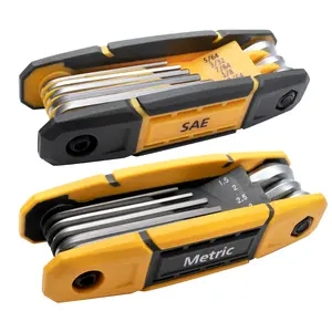 MULWARK 17PCS Folding Allen Wrench Set | SAE & Metric Hex Keys | 2 Pack Portable Hex Tool Kit for Bike, Home, Furniture,  Folding,Allen,Wrench,Set