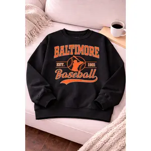 Baltimore Baseball sweatshirt crewneck, Baltimore baseball Tee, Vintage Baseball Crewneck, Baltimore baseball Tee, Custom Baseball Tee BBA03