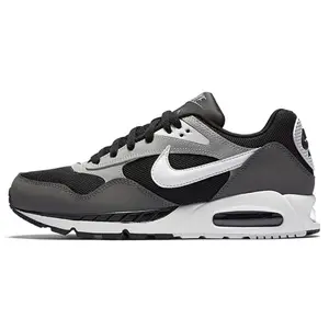 Nike Air Max Correlate Mesh & Leather Low-Top Casual Comfort Shoes for Men Black & Grey Style Code 511416-011 Authentic New Sneaker Athletic Runner Trainer