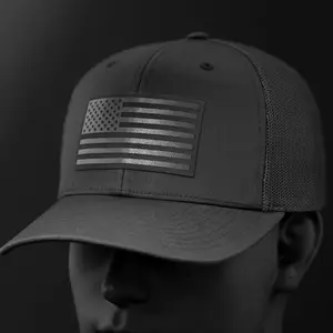 American Flag Hat "BlackOut Edition" with Key Tag
