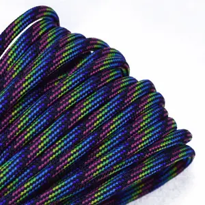 550 Paracord - Color: Neon Stripes - Size: 100 Feet