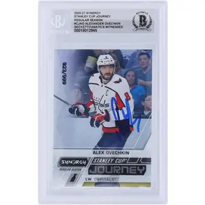 Alexander Ovechkin Washington Capitals Autographed 2020-21 Upper Deck Synergy Stanley Cup Journey Regular Season #CJ-AO #/999 Beckett Fanatics Witnessed Authenticated Card - Fanatics Authentic Certified