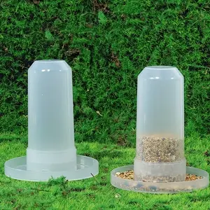 1pc Automatic Ground Bird Feeder and Water Dispenser for Parrots, Chickens, Pigeons - Convenient and Hygienic Feeding Solution