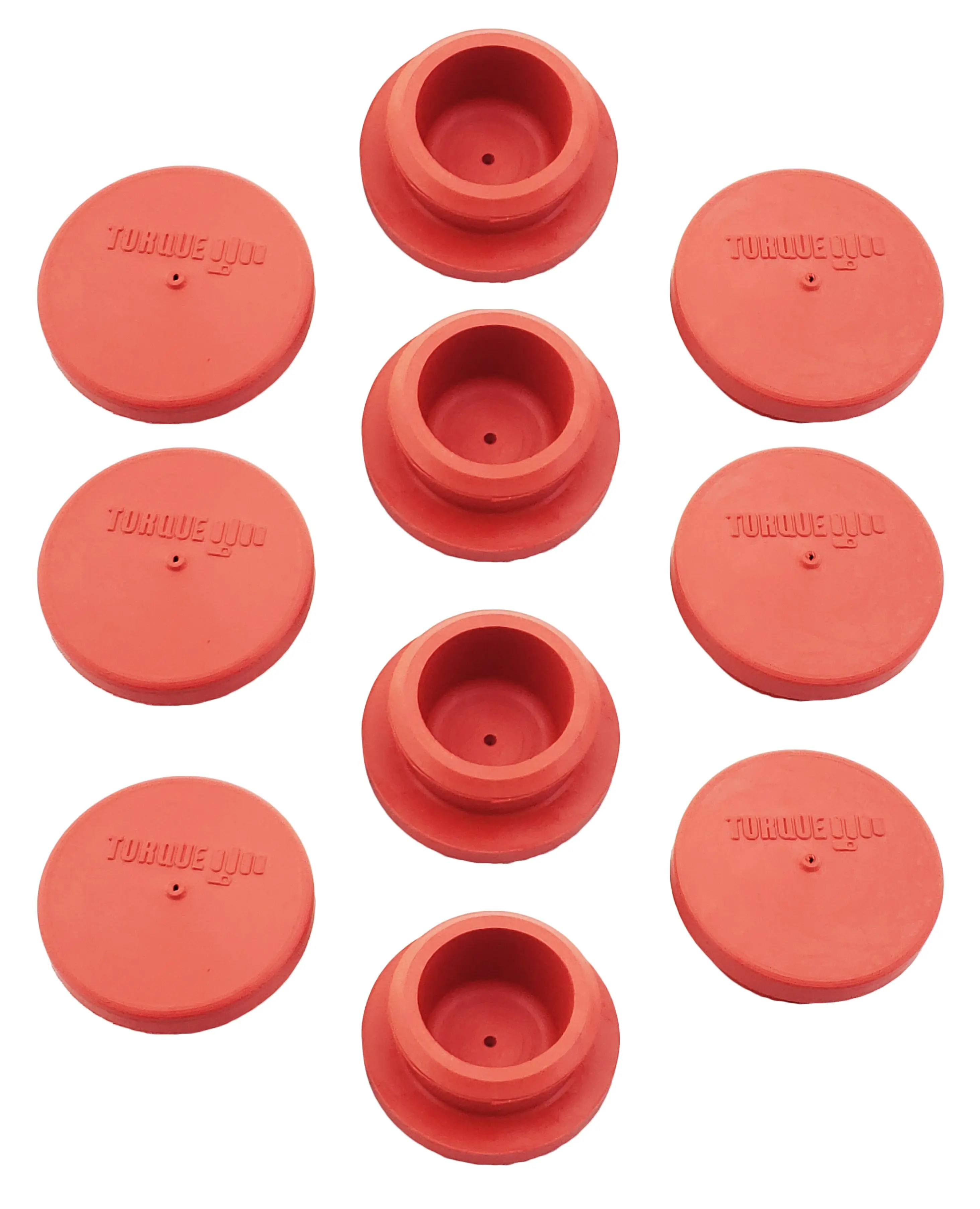 Torque 10 PCS Hubcap Rubber Plugs 1-1/8" Vented Wheel Fit for Trailer Hub Cap Replaces Stemco 359-5990 (10 x TR3595990)