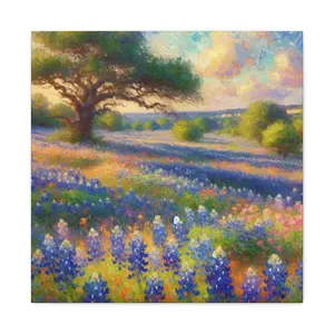 Maggie Maverick- Texas Hill Country Bluebonnets Canvas Artwork