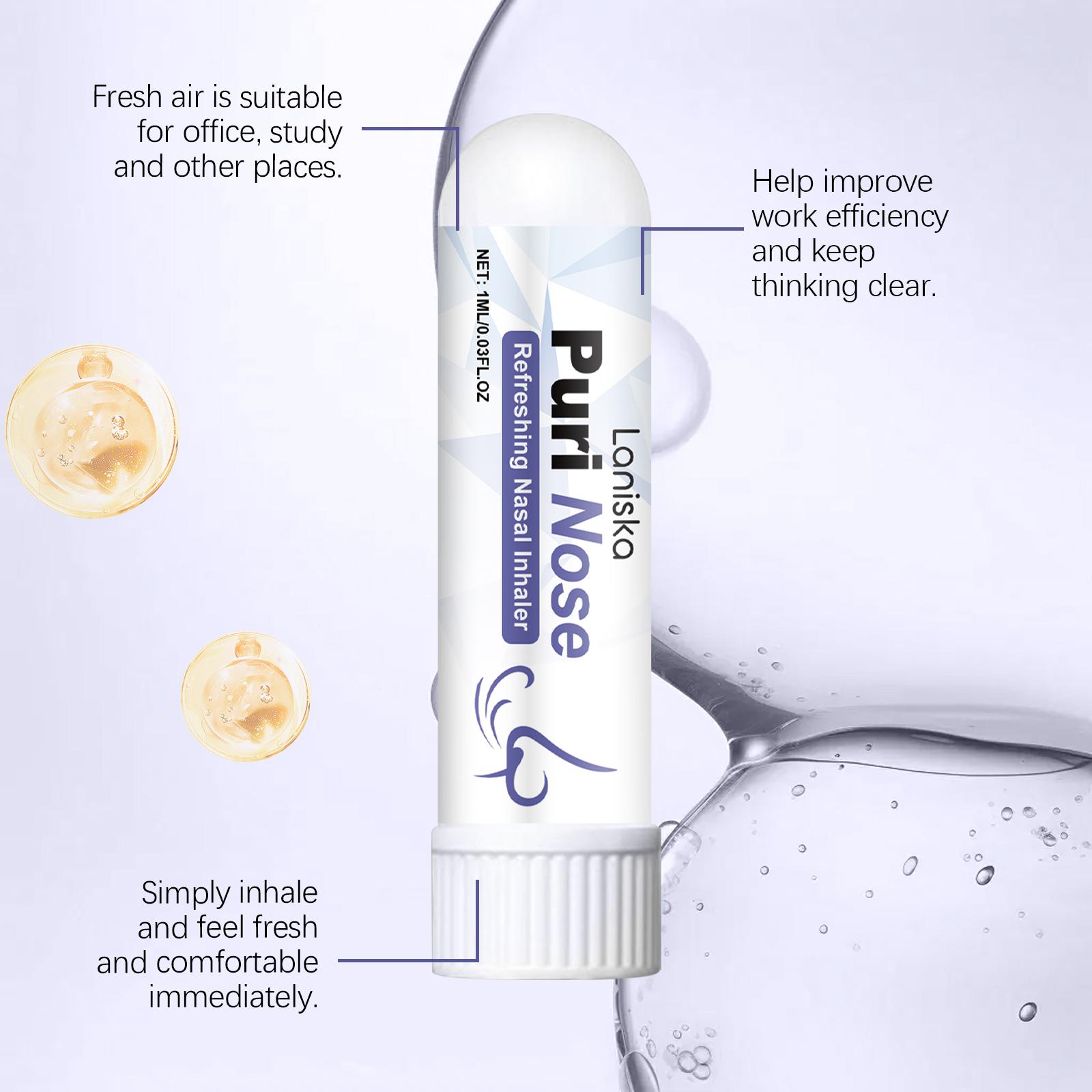 Laniska Nasal Inhaler - Refreshing Menthol Energy Boost Stick  Oral, Cleansing, Herbal