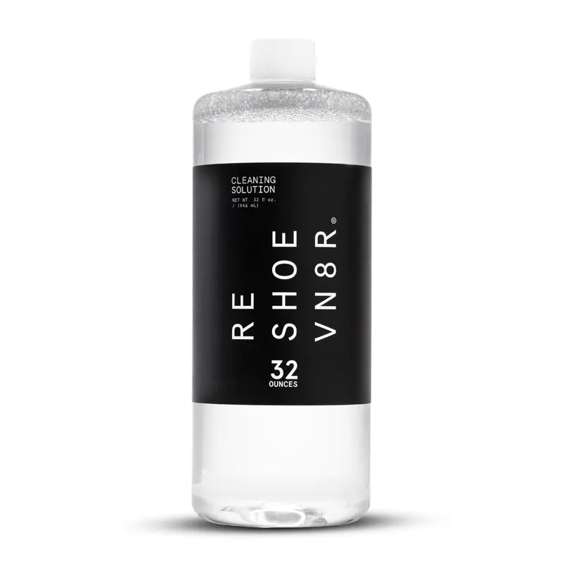 Reshoevn8r 32 oz Shoe Cleaning Solution Bottle | Up to 400 cleanings - All natural - Safe For Almost All Materials - Clean & Condition Your Sneakers