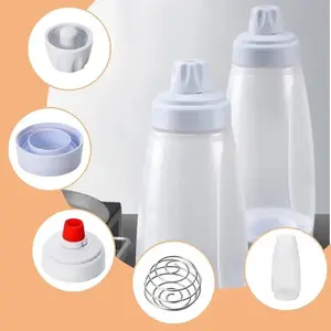 Pancake Batter Dispenser – 4.5 Cup Handheld Mixing Bottle with Blender Ball & Scale, Heat Resistant Silicone Easy Pour Spout, No-Mess Leak-Proof Design for Pancakes Waffles Muffins Cupcakes, Dishwasher Safe Kitchen Gadget for Home Baking, White Kitchenwar