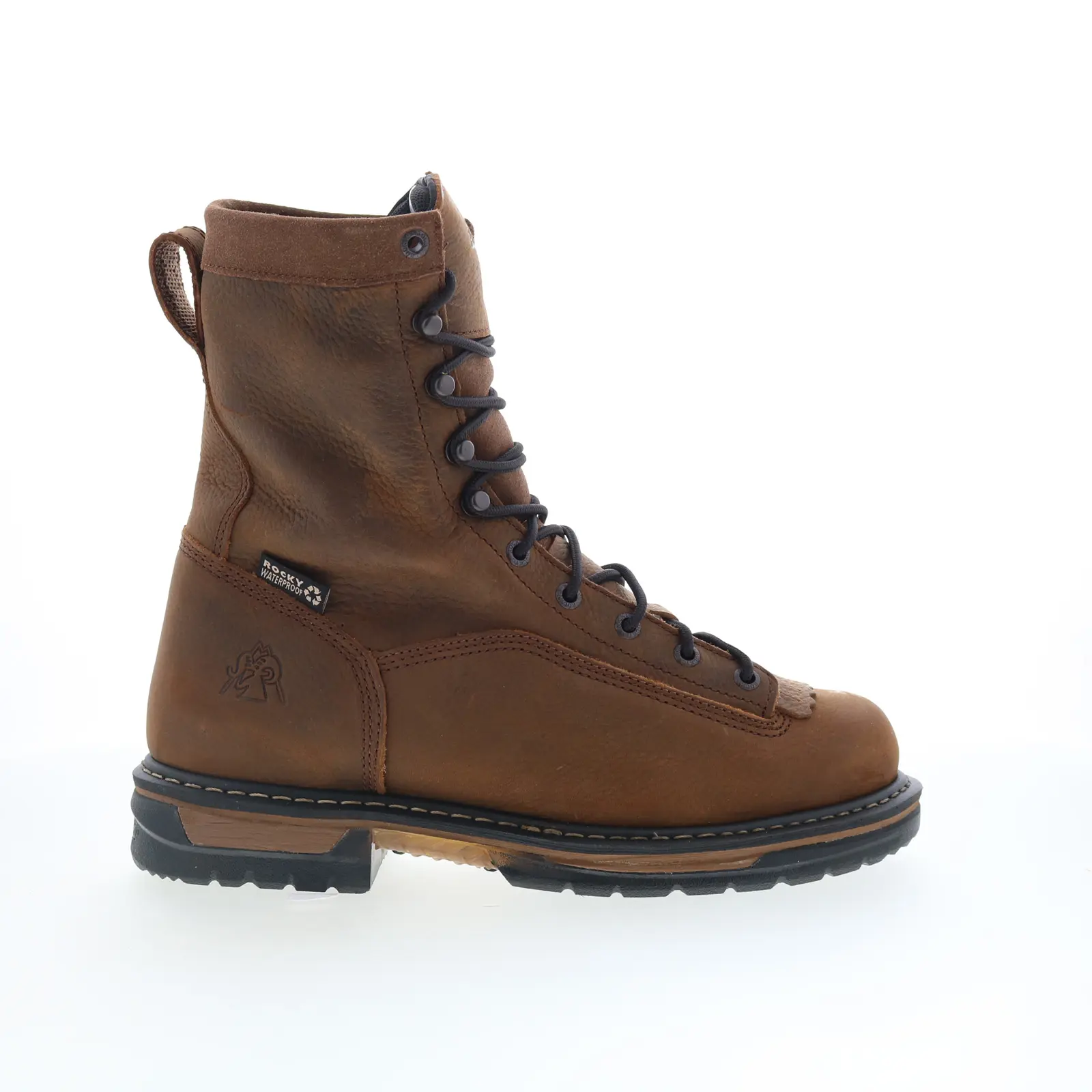 Rocky IronClad Waterproof 8" Work Boot Mens Brown Work & Safety Boots