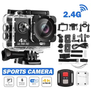 Action Camera, Sports Camera Full HD 2.0 Inch Action Cam 30m/98ft Underwater Waterproof Snorkel surf Camera with Wide-Angle Lens and Mounting Accessories Kit