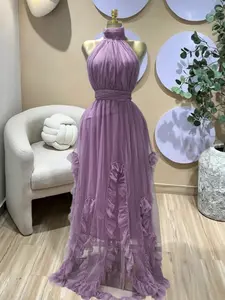 PULKRITU Elegant Chic Women's Sleeveless Backless Maxi Prom Dress, Formal Dress, Street Style Party Outfit Cocktail Evening Ball Gown, Lady Casual Dresses,Female Brunch Dresses,Graduation Dress,