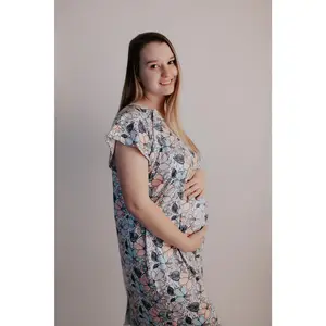 Flower Bloom Labor and Delivery Nursing Hospital Gown