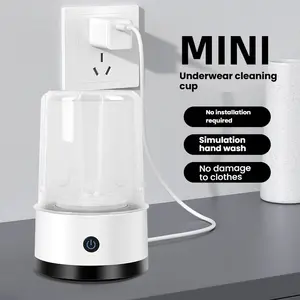 USB Portable Automatic Washing Machine, No Plug Required, Assembly-Free, Suitable for Business Travel, Home Use, RVs, Laundry of Underwear and Socks, Essential Cleaning Tool for Clothes in Household Apartments and Outdoor Camping