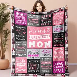 Mother's Day Birthday Gifts - Gifts for Mom from Daughter Son - Mothers Day Christmas Birthday Presents for Mommy - Best Mother Ever Blanket - Presents for Mommy - Mumsy Blanket