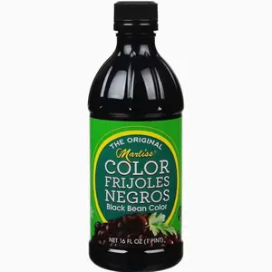 Marliss The Original Color Frijoles Negros – Natural Black Bean Color for Beans Rice & More 16 oz Bottle Gluten-Free Kosher Certified