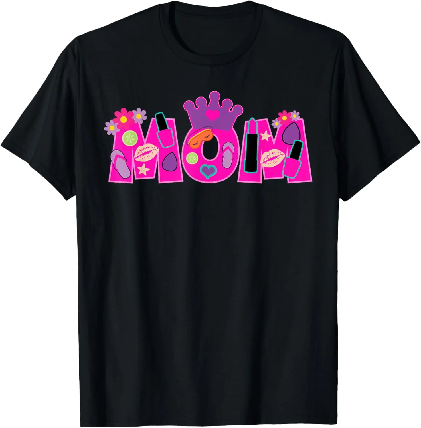 Mom Spa Theme Birthday Pamper Little Spa Party Matching T-Shirt