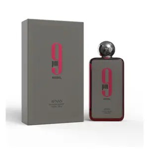 Afnan 9PM Rebel Eau de Parfum Unisex 3.4oz Fruity Woody Gourmand Fragrance with Mandarin Pineapple Cedarwood Notes Long-lasting Eau de Parfum Caramel long lasting perfume