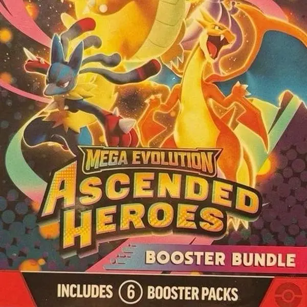 Ascended Heroes Official Artistic My Hero Academia Cartoon Films/Television TCG Collectible Cards - Sealed 6-Pack Booster Bundle Box, for 14 and Older