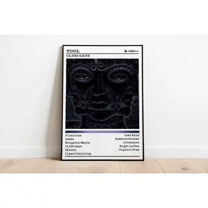 Tool Poster Print | 10,000 Days Album Poster | Music Poster | Album Cover Poster | Wall Decor | Music Gift | Room Decor