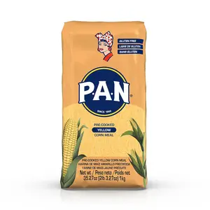 Harina Pan de Maíz Amarillo Precocida - 1kg - Premium Yellow Corn Flour