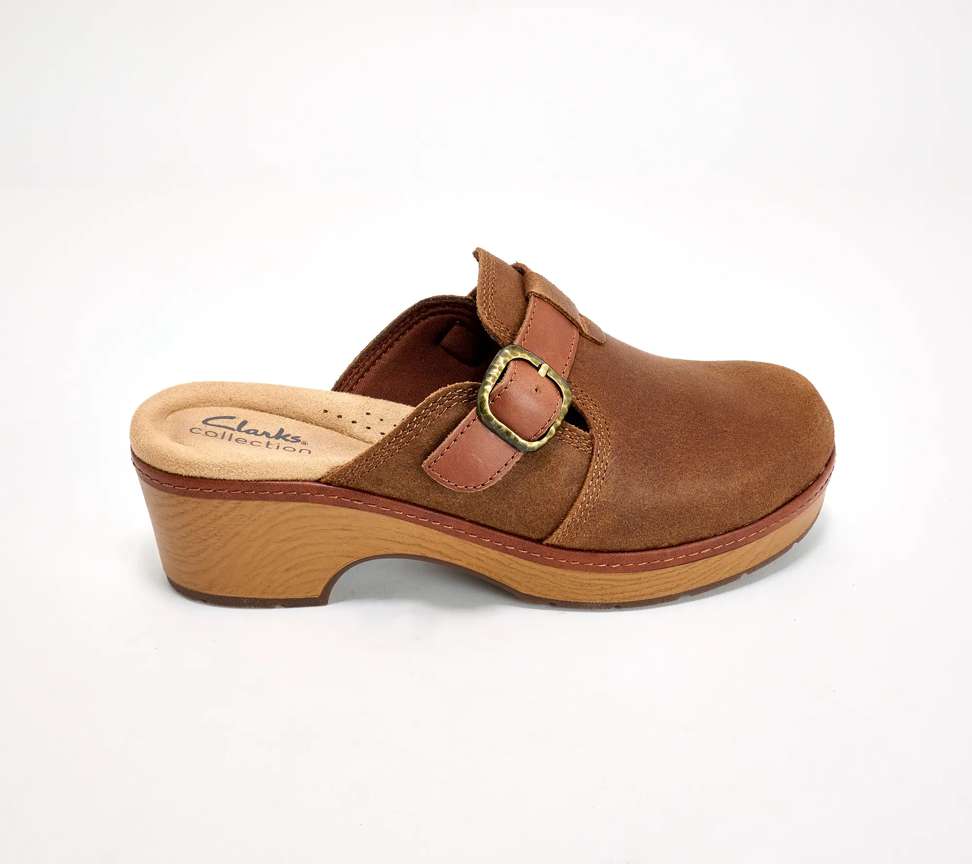 Clarks Collection Leather Clogs - Paizlee Nora