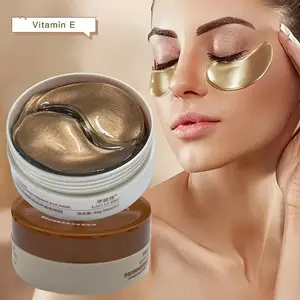 60 Pcs Caffeine Peptide Eye Masks, Gel, enriched with Hyaluronic Acid and Niacinamide - lifts, firms, brightens, and moisturizes the eye area, targeting fine lines and wrinkles, Peptide Firming Mask, Hyaluronic Acid Mask