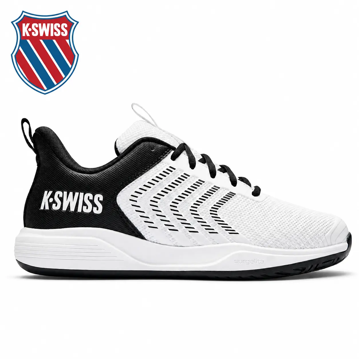 New K-Swiss Men's Ultrashot Light Pickleball Tennis Shoe - Lightweight Court Shoes Lateral Movement Stable Support For Pickleball Tennis Daily Sports