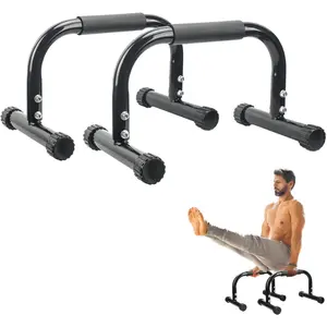 Parallettes Bars, Push Up Bars Strength Training For Handstands, Full Planche & Dips, Calisthenic, Gymnastic, [16.6x10x10in] Push Up Stands Handle for Floor Workouts Calisthenics Equipment