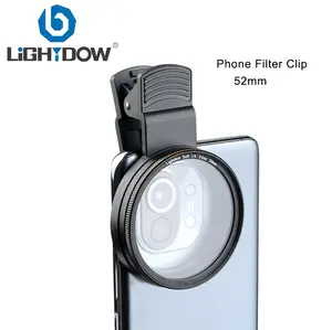 Lightdow 52mm Phone Filter Clip with CPL Filter