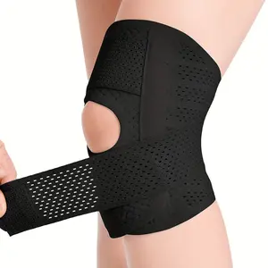Compression Knee Brace with Elastic Straps for Men & Women, Comfortable Knee Sleeve for Workouts, Ideal for Exercise Support, Sports Knee Brace