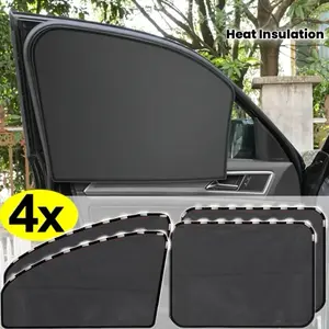 Magnetic Car Window Sunshade with Protection and Privacy Screen, Car Window Shades - Heavy Duty Mesh Sun Shade Front/Rear, Easy to Install/Remove, Suitable for Cars, Trucks, SUVs - Heat Insulation and Anti-Glare, Durable Sun Shade, Car Accessories