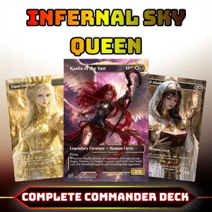Infernal Sky Queen Commander Deck | 100 Cards + Tokens | Custom Proxy Cards
