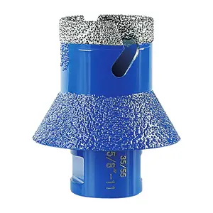 Diamond Beveled Drill Bit - Countertop Sink Hole Reamer for Tile & Marble - Angle Grinder Installation Tool with Beveled Edge 5/8-11