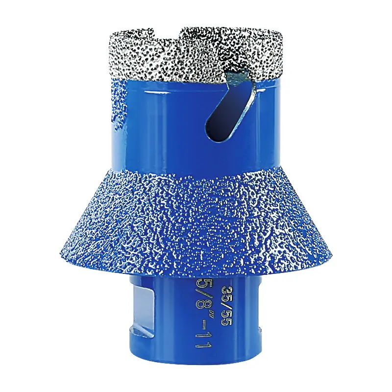 Diamond Beveled Drill Bit - Countertop Sink Hole Reamer for Tile & Marble - Angle Grinder Installation Tool with Beveled Edge 5/8-11