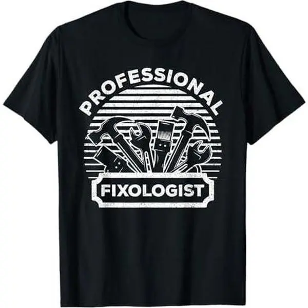 Funny Handyman For Men Women Dad Fixologist Carpenter Tools T-Shirt