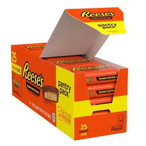 REESE’S Snack Size Milk Chocolate Peanut Butter Cups 13.75oz Pantry Pack – Creamy Peanut Butter Candy, Individually Wrapped Treats, 25 Count