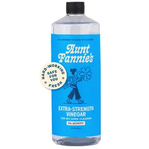Aunt Fannie's Extra Strength Cleaning Vinegar, 32 Ounce, Multipurpose Household Cleaner