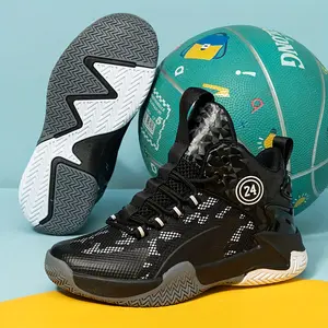 Fashion Basketball Shoes for Boys, Mesh Breathable Comfortable Sports Shoes, Suitable for Boys to Play Basketball All Seasons