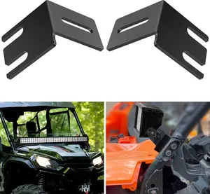 Nilight Light Bar UTV Front Side A Pillar Hood Mounting Brackets for 50-54 inch Lights Pods Compatible with Pioneer 700 1000 2014 2015 2016 2017 2018 2019 2020 2021 2022 2023 2024, Cnc Pressed, Easy Install