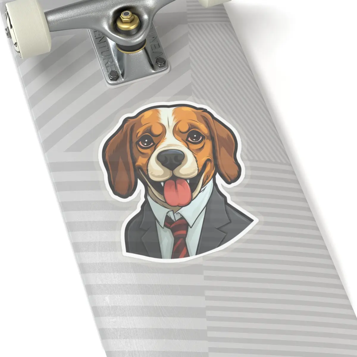 Adorable Puppy in Office Attire Sticker - Cute and Whimsical Decor for Your Workspace - Top-Selling Pet Lover's - Perfect for Notebooks. Decorative Gift Tiles Sticker